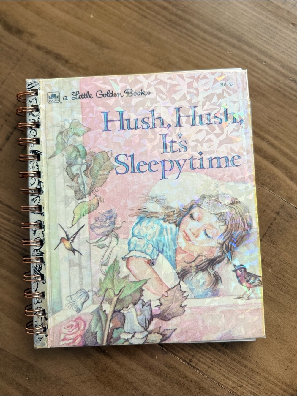 Little Golden Book: Repurposed Journal/Hush, Hush, It's Sleepytime